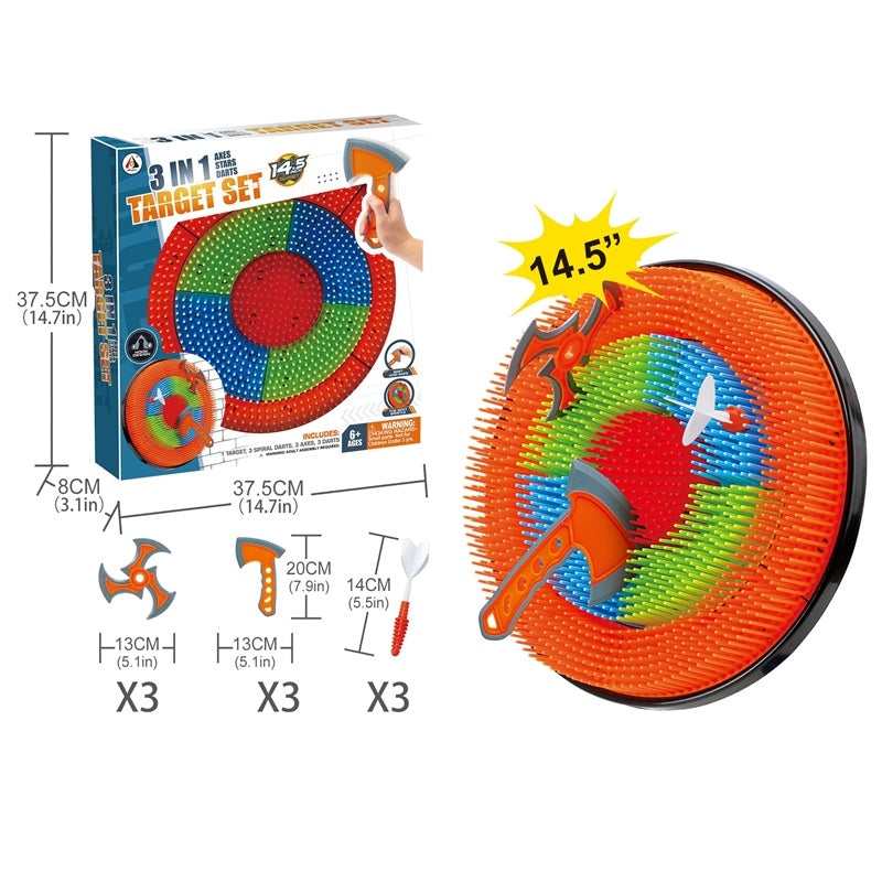 3 IN 1 AXES THROWING GAME SET