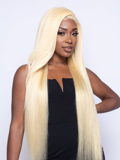 Raw Hair #613 Silky Straight 11A Platinum Blonde Bundle Human Hair