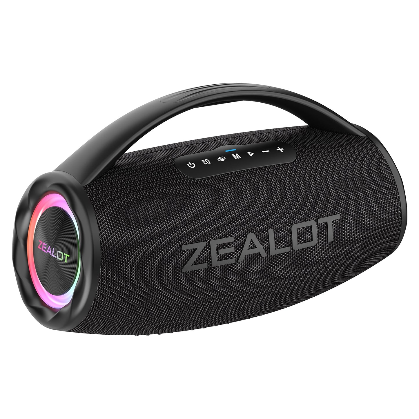 Zealot S97 80W Powerful Outdoor Portable Subwoofer Wireless Speaker With Handle, Hifi Sound quality, RGB light