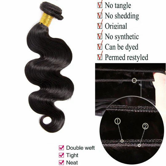 Body Wave Human Hair Bundles 8-30 Inch