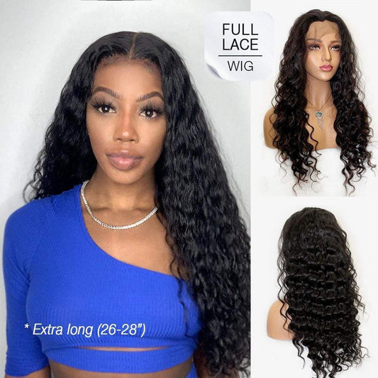 Full Lace Wig Loose Deep Wave Human Hair Wig