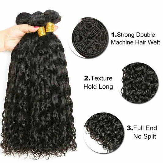 Natural Wave Human Hair Bundles 8-30 Inch