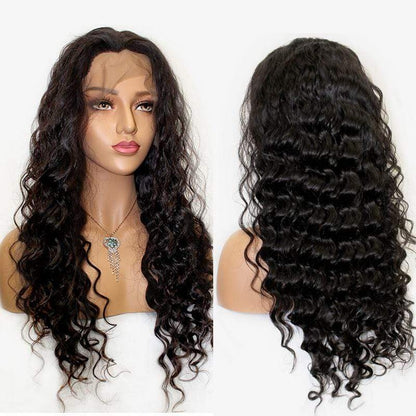 Full Lace Wig Loose Deep Wave Human Hair Wig