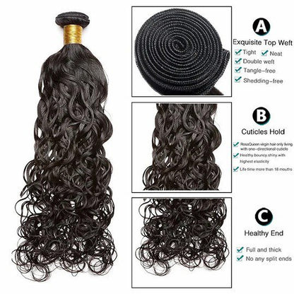 Jerry Curly Wave 6A Human Hair Bundles 10-30 Inch