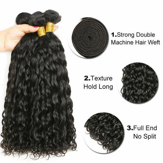 Jerry Curly Wave 6A Human Hair Bundles 10-30 Inch