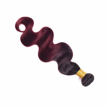 99J Ombre 6A Human Hair Bundles 10-30 Inch