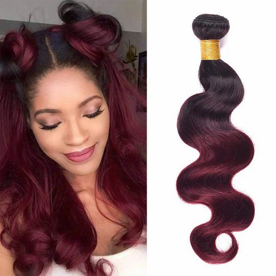 99J Ombre 6A Human Hair Bundles 10-30 Inch