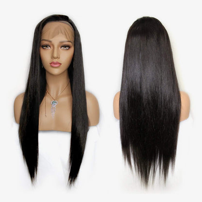 Full Lace Wig Brazilian Straight Human Hair Wig 16 Inch